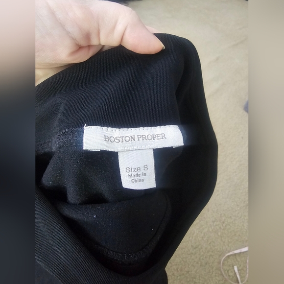 Boston Proper Classic Black Pencil Skirt - Picture 2 of 7